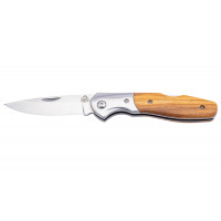 Cuțit PUMA TEC pocket knife, olive wood with clip