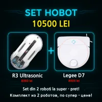 Комплект робот для окон HOBOT R3 Ultrasonic + робот мойщик для пола Legee D7 Комплект робот для окон HOBOT R3 Ultrasonic + робот мойщик для пола Legee D7