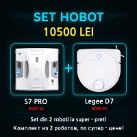 Комплект робот для окон HOBOT S7 PRO + робот мойщик полов Hobot Legee D7 Комплект робот для окон HOBOT S7 PRO + робот мойщик полов Hobot Legee D7