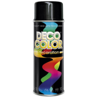 Спрей Deco Color краска Decoration Ral 9005 чёрный глянец 400ml