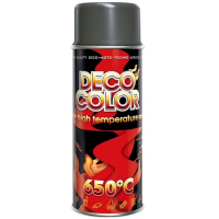 Спрей Deco Color краска High Temperature 650C антрацит 400ml Спрей Deco Color краска High Temperature 650C антрацит 400ml