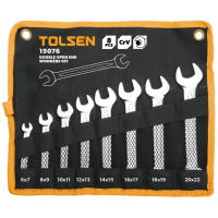 Set de 8 chei cu capat deschis 6-22mm 15076 Tolsen Set de 8 chei cu capat deschis 6-22mm 15076 Tolsen