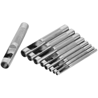 Set 9 perforatoare pentru piele Tolsen