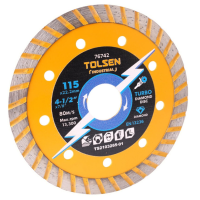 Диск aлмазный 125x22,2 мм Turbo Industrial Tolsen Диск aлмазный 125x22,2 мм Turbo Industrial Tolsen