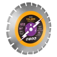 Disc diamantat p/u asfalt 450x25.4mm Segment Tolsen