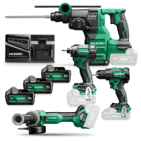 Набор аккумуляторных инструментов DS18DE+WH18DC+G1813DA+DH1826DA 18V 5Ah Hikoki