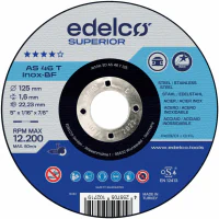 Disc abraziv AS46T INOX 125x1.6mm Superior EDELCO Disc abraziv AS46T INOX 125x1.6mm Superior EDELCO