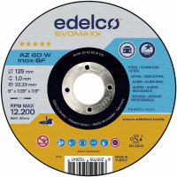 Disc abraziv AZ60W INOX 125x1.0mm EvoMaxx EDELCO Disc abraziv AZ60W INOX 125x1.0mm EvoMaxx EDELCO