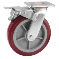 Roata pentru carucior rotativa cu frana 150mm 300kg PP+PU Tolsen Roata pentru carucior rotativa cu frana 150mm 300kg PP+PU Tolsen