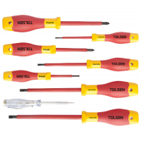Set 8 surubelnite dielectrice 1000V Premium Tolsen Set 8 surubelnite dielectrice 1000V Premium Tolsen