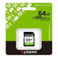 Card de memorie SD 64GB Kingston Canvas Select Plus, 150MB/s