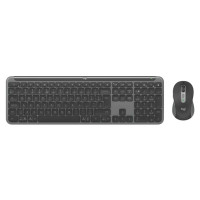 Tastatura si Mouse Wireless Logitech Signature Slim MK950, Graphite Tastatura si Mouse Wireless Logitech Signature Slim MK950, Graphite