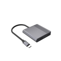 Многопортовый Адаптер Gembird A-CM-COMBO3-04/ USB-C/ USB3.2Gen1/ 1xUSB-C/ 2xHDMI