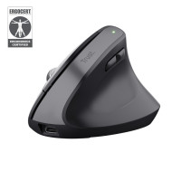 Mouse ergonomic wireless Trust Bayo+ / 2.4GHz/ Bluetooth/ Black