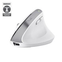 Mouse ergonomic wireless Trust Bayo+ / 2.4GHz/ Bluetooth/ White