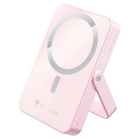Power Bank Magnetic Wireless cu suport Charge'n'Go / 10000 mAh / Pink