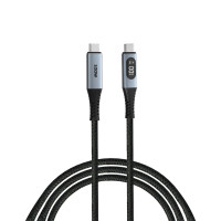 Cablu cu Display al puterii USB-C to USB-C Verbatim Sync & Charge 100W / 1.2 m