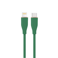 Cable Type-C to 8-pins (Lightning) - 1.5 m - Premium silicon Cablexpert CC-USB2S-CM8PM-1.5M-G, USB Type-C to 8-pins charging & data cable, 1.5 m, Midnight Green