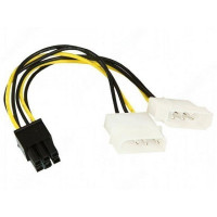 Adapter cable PCI-E - Gembird CC-PSU-6 Internal Power Adapter cable for PCI-E 6pin, 1 x 5.25” Power male to 1 x 5.25” Power female and PCI-E 6pin connector Adapter cable PCI-E - Gembird CC-PSU-6 Internal Power Adapter cable for PCI-E 6pin, 1 x 5.25” Power male to 1 x 5.25” Power female and PCI-E 6pin connector