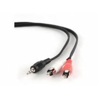 Audio cable 3.5mm-RCA - 2.5m - Cablexpert CCA-458-2.5M, 3.5 mm stereo to RCA plug cable, 2.5 m, 3.5mm stereo plug to 2x RCA plugs Audio cable 3.5mm-RCA - 2.5m - Cablexpert CCA-458-2.5M, 3.5 mm stereo to RCA plug cable, 2.5 m, 3.5mm stereo plug to 2x RCA plugs