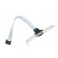 Bracket COM port - Gembird CCDB9RECEPTACLE, Serial port receptacle on bracket housing, DB9M connector on the metal bracket, 25cm, bulk Bracket COM port - Gembird CCDB9RECEPTACLE, Serial port receptacle on bracket housing, DB9M connector on the metal bracket, 25cm, bulk
