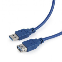 Cable Extension CCP-USB3-AMAF-6, 1.8 m, USB3.0 super-speed A-plug A-socket, Gold-plated contacts, Blue Cable Extension CCP-USB3-AMAF-6, 1.8 m, USB3.0 super-speed A-plug A-socket, Gold-plated contacts, Blue