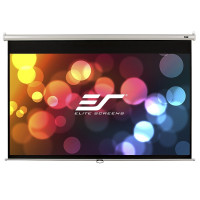 Elite Screens 135” (16:9) 299 x 168 cm, Manual Pull Down Screen, White Elite Screens 135” (16:9) 299 x 168 cm, Manual Pull Down Screen, White