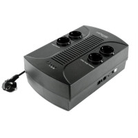 Gembird EnerGenie EG-UPS-001, 650VA / 390W, UPS with AVR, 4x Schuko outlets, LED status indication