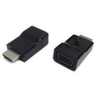 Adapter HDMI-VGA - Gembird AB-HDMI-VGA-001, HDMI to VGA adapter, Converts digital HDMI input (19 pin male, v.1.4) into analog VGA output (DB15 female), Blister Adapter HDMI-VGA - Gembird AB-HDMI-VGA-001, HDMI to VGA adapter, Converts digital HDMI input (19 pin male, v.1.4) into analog VGA output (DB15 female), Blister
