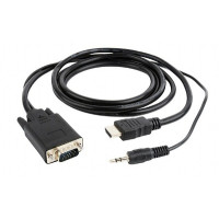 Adaptor Gembird A-HDMI-VGA-03-6, HDMI to VGA Adaptor Gembird A-HDMI-VGA-03-6, HDMI to VGA