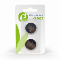 Gembird Button cell CR2025, 2pcs, High performance and long lifetime Gembird Button cell CR2025, 2pcs, High performance and long lifetime