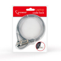 Gembird LK-CL-01 Cable lock for notebooks (4-digit combination), 4 mm steel cable Gembird LK-CL-01 Cable lock for notebooks (4-digit combination), 4 mm steel cable