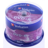 Verbatim DataLifePlus DVD+R AZO 4.7GB 16X MATT SILVER SURFAC - Spindle 50pcs. Verbatim DataLifePlus DVD+R AZO 4.7GB 16X MATT SILVER SURFAC - Spindle 50pcs.