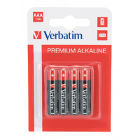 Verbatim Alcaline Battery AAA, 4pcs, Blister pack Verbatim Alcaline Battery AAA, 4pcs, Blister pack