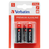 Verbatim Alcaline Battery C, 2pcs, Blister pack Verbatim Alcaline Battery C, 2pcs, Blister pack