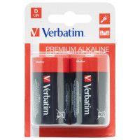 Verbatim Alcaline Battery D, 2pcs, Blister pack Verbatim Alcaline Battery D, 2pcs, Blister pack