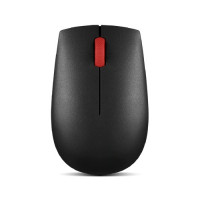 Lenovo ThinkPad Essential Wireless Mouse - 1,200 DPI optical sensor, 2.4GHz wireless via USB-A nano receiver, 3 buttons, full-size ambidextrous design, AA battery powered, 60g, Black