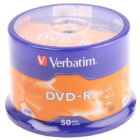 Verbatim DataLifePlus DVD-R AZO 4.7GB 16X MATT SILVER SURFAC - Spindle 50pcs. Verbatim DataLifePlus DVD-R AZO 4.7GB 16X MATT SILVER SURFAC - Spindle 50pcs.