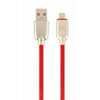 Cable USB2.0/Micro-USB Premium Rubber - 2m - Cablexpert CC-USB2R-AMmBM-2M-R, Red, USB 2.0 A-plug to Micro-USB plug, blister Cable USB2.0/Micro-USB Premium Rubber - 2m - Cablexpert CC-USB2R-AMmBM-2M-R, Red, USB 2.0 A-plug to Micro-USB plug, blister