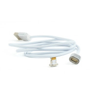 Cable 8-pin 1m - CC-USB2-AMLMM-1M, Magnetic USB 2.0 to 8-pin male connector cable, silver, 1 m Cable 8-pin 1m - CC-USB2-AMLMM-1M, Magnetic USB 2.0 to 8-pin male connector cable, silver, 1 m