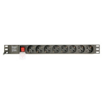 Gembird EG-PDU-014-C14, Power distribution unit (PDU), 8 Schuko sockets, 1U, 16A, C14 plug 3 m cable Gembird EG-PDU-014-C14, Power distribution unit (PDU), 8 Schuko sockets, 1U, 16A, C14 plug 3 m cable