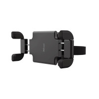 Car Holder Trust Rheno, Universal car holder for phones and tablets to attach to your headrest, Adjustable fixing clamp firmly holds most phones and tablets (115-228mm wide)