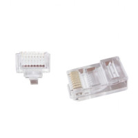 RJ45 Modular Plug LC-PTU-01/50, Universal pass-through modular UTP plug 8P8C, 50 pcs/bag RJ45 Modular Plug LC-PTU-01/50, Universal pass-through modular UTP plug 8P8C, 50 pcs/bag
