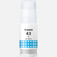 Ink Bottle Canon INK GI-43 C (4672C001), Cyan, 60ml for Canon Pixma G640/540, 8000 pages. Ink Bottle Canon INK GI-43 C (4672C001), Cyan, 60ml for Canon Pixma G640/540, 8000 pages.