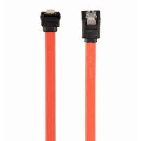 SATA Data Cable - 0.1m - Cablexpert CC-SATAM-DATA90-0.1M, Serial ATA III 10cm data cable with 90 degree bent connector, bulk packing, metal clips SATA Data Cable - 0.1m - Cablexpert CC-SATAM-DATA90-0.1M, Serial ATA III 10cm data cable with 90 degree bent connector, bulk packing, metal clips