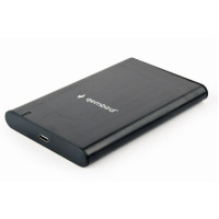 Gembird EE2-U3S-6, USB 3.1 2.5'' enclosure with USB Type-C port, brushed aluminum, Black