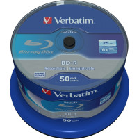 Verbatim BD-R SL Datalife 25GB 6X 50PK SPL NoID Verbatim BD-R SL Datalife 25GB 6X 50PK SPL NoID
