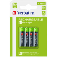 Аккумуляторные батареи Verbatim AAA/ HR03 950 mAh, 4 Pack