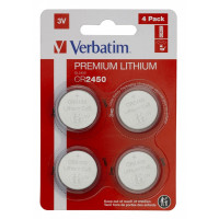 Baterie cu litiu Verbatim CR2450 3V, 4 Pack Baterie cu litiu Verbatim CR2450 3V, 4 Pack