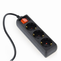 Фильтр сетевой для ИБП Gembird EG-PSU3-01 / 3 Schuko sockets / 0.6 m / Black Фильтр сетевой для ИБП Gembird EG-PSU3-01 / 3 Schuko sockets / 0.6 m / Black